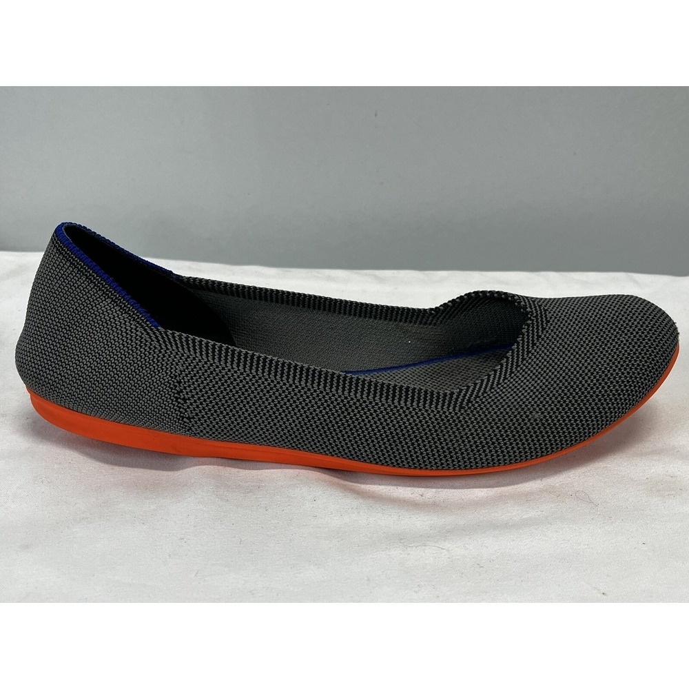 Rothy's Flat Birdseye Round Toe Shoes Sz 10 GUC Gray